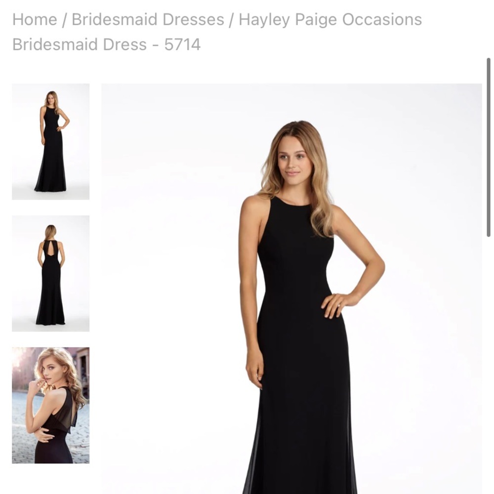 Hayley Paige Occasions Bridesmaid Dress 5714 in Cornflower